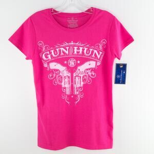 New SMITH & WESSON T-shirt 'Gun Hun' XXL Pink